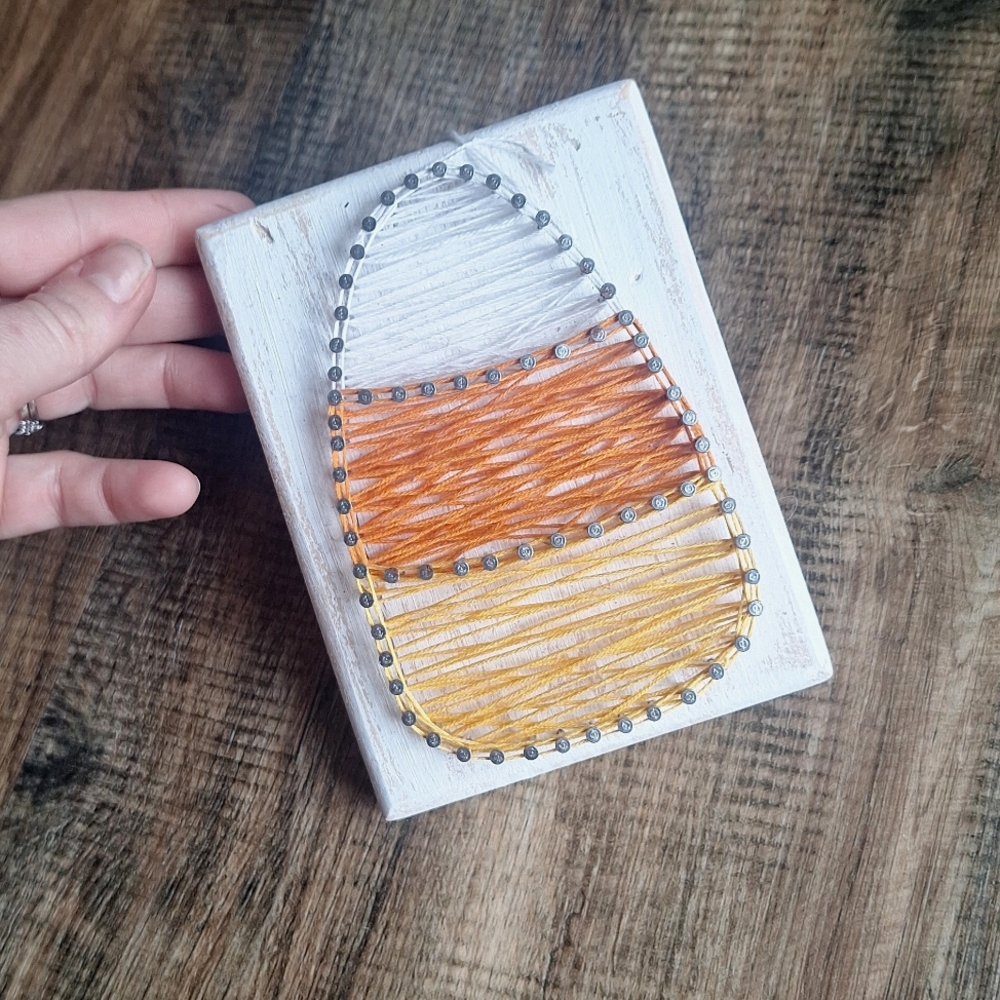 Handmade Candy Corn String/Nail Art